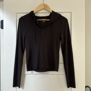 America Eagle large hooded waffle top.